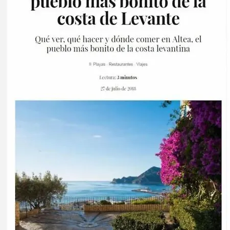 Luxury Altea, Beachfront Apartment